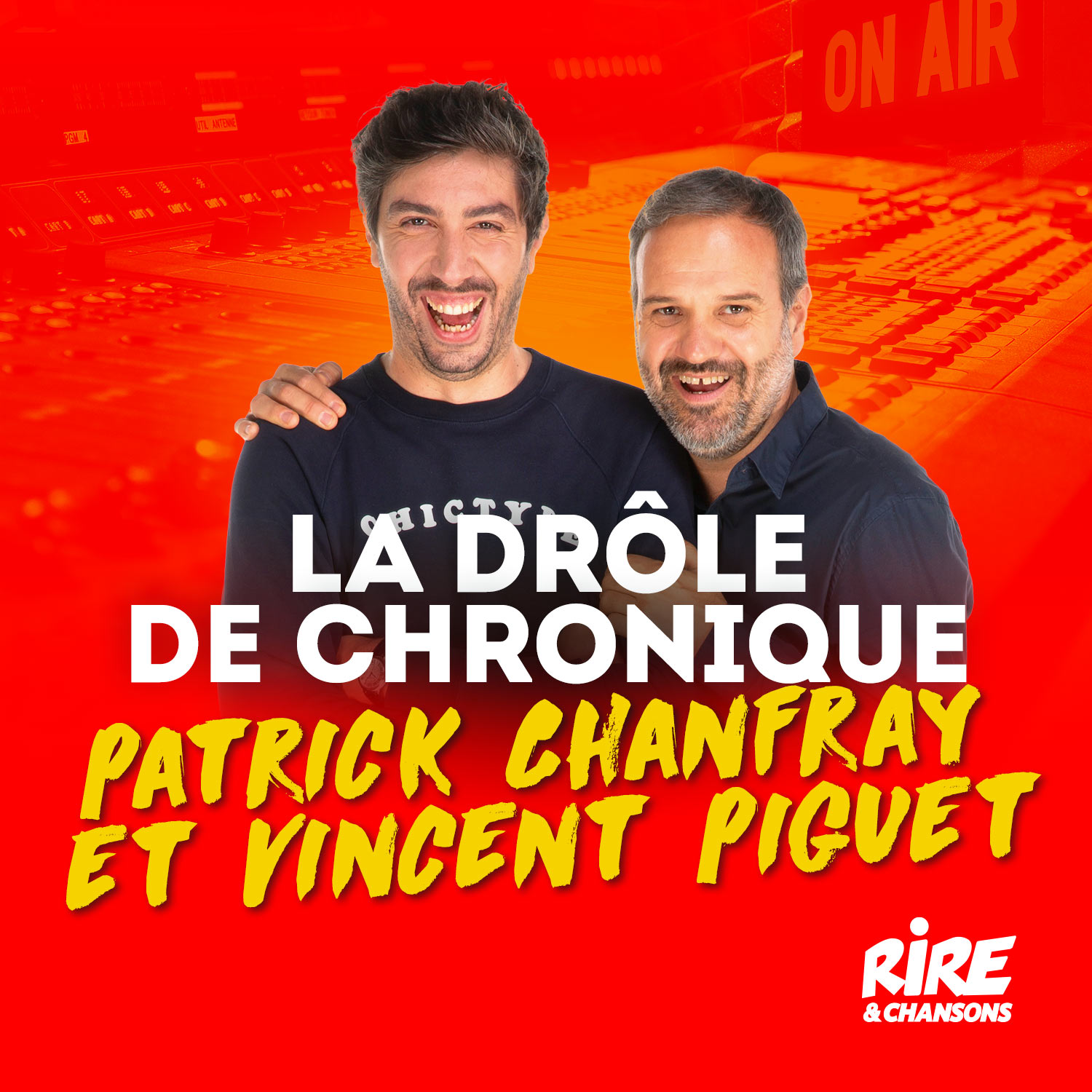 Patrick Chanfay et Vincent Piguet au standard de Rire & Chansons episode artwork